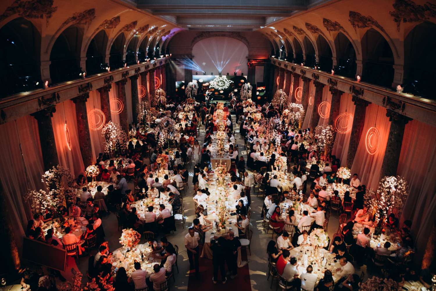A grand gala dinner produced by Vibe Media in an ornate Dubai venue